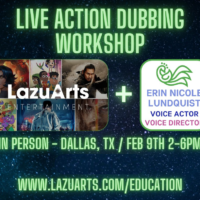 LazuArts and Erin Nicole-Lundquist Live Action ADR class